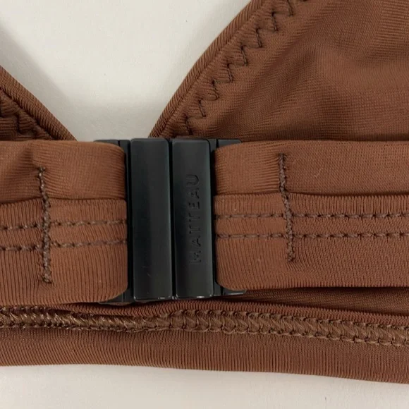 MATTEAU Brown High Waist Bikini Triangle Top. Size 2/3 4/6. - Picture 9 of 15